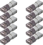 PNY 32GB Turbo Attaché 3 USB 3.0 Flash Drive, Silver (Pack of 10)