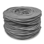 Dripstone CAT6 Ethernet Cable 1000ft Bulk Network LAN Wire 23AWG Solid UTP 550MHz High-Speed Internet Cable Gaming, Streaming, Office, Home Use, Pull Box, Cat6 Bulk, Stable Connectivity - Gray
