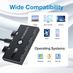 10Gbps USB C Hub, 6 Ports Type C Splitter, USB-A/C to USB C/A Adapter for PC, Laptop, MacBook Pro/Air, iMac, Surface Pro, Chromebook, Etc(HUB ONLY, Not Support Charging/Monitor)
