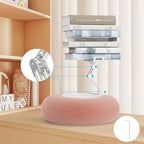KABCON Pillow Tablet Stand for Kindle,360°Adjustable Aluminum Pole Phone Holder with Soft Plush Fabric for 4.7"-13" Phones/Tablets,iPad Pro Mini Air 12.9,iPhone Pro Max,Samsung Galaxy,LG,Kindle-Pink