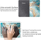 Mouse Pad, Marble Mouse Pad, Premium-Textured Mouse Mat Square Waterproof Non-Slip Rubber Base Computer Mousepads for Office Laptop Desk, Cyan Gold Marbling