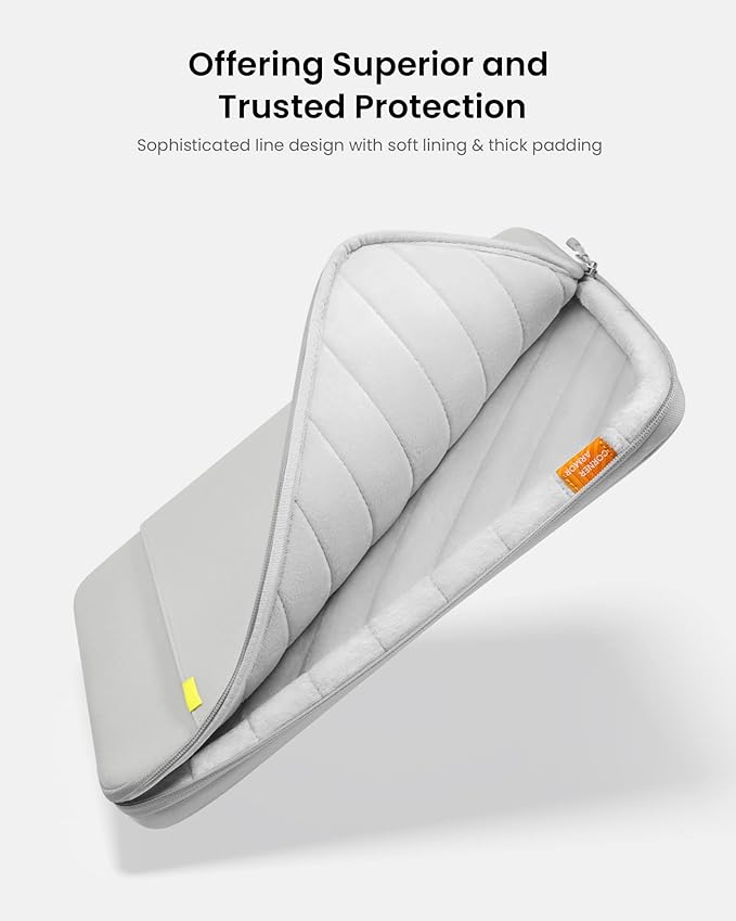 tomtoc 360 Protective Laptop Sleeve Set for 13-inch MacBook Air M3/A3113 2024, M2/A2681 M1/A2337, 13 MacBook Pro M2/A2686 M1/A2338, Water-Resistant Shockproof MacBook Case Bag with Accessory Pouch