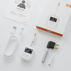1Mii Bluetooth Transmitter for Airplane, Bluetooth 5.3 Adapter for TV,Airplane Travel Essentials, Aptx Low Latency Wireless Audio Aux for Headphones, Any 3.5mm Jack,Linking 2 Devices (White)