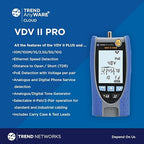 TREND Networks | R158005 | VDV II Pro | Cloud Connected | Voice, Data and Video Cable Verifier | Copper Cable Tester | Advanced Wiremap & Troubleshooting Tool