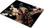 Square Mouse Pad Colorful Peacock on a Tree Branch-1,Gaming Mouse Pads for Desk,Soft Computer Waterproof Non-Slip Mouse Mat