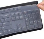 MUBUY Keyboard Cover Skin Protector for Logitech MK120 K120 Wired Keyboard, Keyboard Protective Skin US Layout (NOT Fit Other Model Keyboards)-Clear