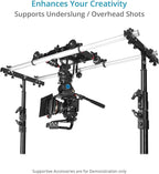 Proaim Fusion Video/Film Camera Dolly Slider with Track Ends. Runs on Tracks & Flat Surfaces. Payload up to 45.3kg /100lb. (DL-FUSN-01)