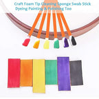 Wellgler's 200pcs Cleaning Swab Kit,Multi-Purpose Foam Cleaning Swabs,for Printers, Inkjets, Cameras, Automotive, Optics, Sensors, Guns,Arts and Crafts, Automotive Detailing(Orange)
