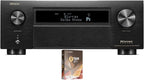 Denon AVR-X6800H 11.4 Channel 8K Receiver with 3D Audio and Dolby Atmos with a 1 Year Amber Protection Extension (2023), Black