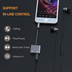 Cubilux 3.5mm Male to Dual Female Headphone Jack Splitter for Sharing Music, 2-Way 1/8” Stereo Audio Y Adapter, Compatible with MacBook iPad PC Computer Phone Laptop Tablet PS4 PS5 Xbox One/360