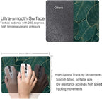 Mouse Pad, Green Leaves Mouse Pad Rectangle Custom Designs, Waterproof Anti-Slip Rubber Mousepad Office Accessories Desk Decor Wireless Mouse Pads for Computers Laptop