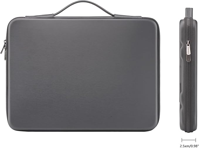 DOMISO 17 inch Laptop Sleeve with Handle Shockproof Waterproof EVA Protective Case for 17.3" ZBook Fury 17.3 G8/MSI GS73VR Stealth Pro/HP Envy 17/LG Gram 17"/ROG Strix GL702VS, Dark Grey