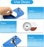5 Pack Anchor Plate Adhesive Security Plate with Slot for Computer Lock Security Cables to Lock Down Laptops, Tablets, Monitors,for iPhone Smart Phone, MacBook Pad Ipad, Tablet, Other Device