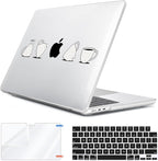 for 2025 2024 2023 2022 MacBook Air 13 inch Case M4 A3240 M3 A3113 M2 A2681 with Touch ID& 13.6" Liquid Retina Display, Plastic Hard Shell&Keyboard Cover&Screen Film&Webcam Cover, Cups