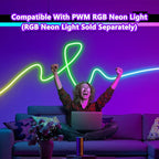 BTF-LIGHTING RF 2.4GHz Wireless Remote RC03RFB & C03RF Tuya Controller Kit 4 Zones Group Control PWM 5050SMD FCOB COB RGB (+ R G B) 4pin LED Strip DC5V DC12V DC24V