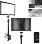 NEEWER 15.5" LED Streaming Key Light, Clamp on Desk Panel Video Lighting for Gaming Recording Zoom Call, CRI97+, 2.4G PC/Mac iOS/Android APP Control, Compatible with Elgato Stream Deck, GL1 PRO Black