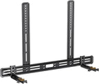 Perlegear Soundbar Mount, Sound Bar Mount with Holes/Without Holes, Sound Bar Mounts Under TV up to 15 lbs, Non-Slip Base Holder Extends 3.5” to 6”, Attach Speaker to TV or Wall