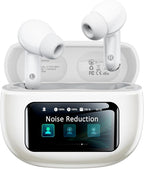 Wireless Earbuds, Ear Buds Active Noise Cancelling with Charging Case, 6.0 Bluetooth Earbuds with AI Clear Calls, 40H Playtime for Sports & Working, Stereo Sound Headphones for iPhone/Android/iPad