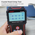NOYAFA NF-8209S Network Cable Tester for CAT5, CAT6, LAN/Ethernet with PoE and NCV, LCD Anti-Interference scan Mode Wire Tracer Lithium Battery Charge