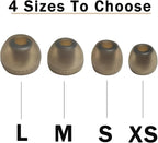 Silicone Replacement Ear Tips for Sony 1000XM5/1000XM4/LinkBuds S/WF-C500/WF-C700N/WF/WI/XBA Earbuds, 4 Pairs