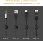 Adhesive Clips Strong Wire Holders 100 Pack Self-Adhesive Wire Clip Cable Cord Desk Management for Office Home and Car