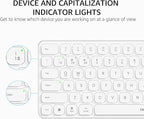 Rapoo 9010M Multi-Device Keyboard and Mouse Combo, 2.4GHz/Bluetooth 5.0/4.0 Wireless Keyboard & Mouse Set for Windows/Mac/Linux/Chrome, Support 4 Devices, Low-Profile Silent Click, Battery Powered