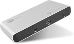 SIIG Thunderbolt 3 or USB C Dual 4K Display Docking Station with 60W PD- Titan Ridge (2X DP 1.2, 1x USB-A/2x USB-C 10Gbps, 2X USB-A 5Gbps, Ethernet) for Windows&Mac M1/M2/M3 Pro/Max (JU-DK0C11-S1)