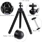 Magnetic Flexible Tripod for iPhone, Mini Bendable Tripod Stand with Wireless Remote for Magsafe, Compatible with iPhone 16 15 Plus Pro Max 14 13 12 Series
