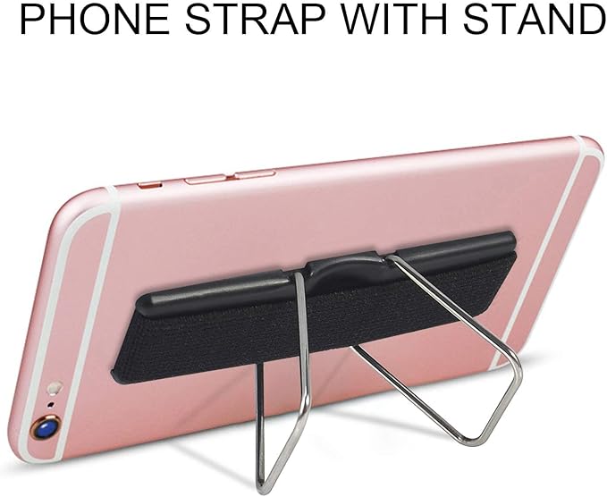 Phone Holder for Hand, CISID 5 Pcs Phone Gripper for Back of Phone Grip Phone Finger Holder Suitable for iPhone Samsung and Most Smartphones(Black,Silver,Rose Gold,Gold,Red 5PCS)