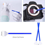 K&F Concept Full Frame Sensor Cleaning Kit - 16pcs Sensor Cleaning Swabs, 20ml Sensor Cleaner & Gloves, Cameras Lens Cleaning Kit Compatible with Sony Nikon Canon FF CCD CMOS Sensors