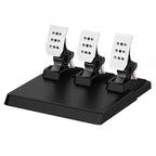 DOYO Racing Pedals, PC Gaming Steering Wheel Metal Pedal Set with Hall Sensor, Swappable Springs, Adjustable Throttle, Brake & Clutch, Durable, Compatible with PC Win11/Win10/Win7