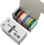 22 Gauge Flexible Silicone Wire Hook Up Kit - 6 Colors, 19.6 Feet Each, 22 AWG Stranded Electric Wire