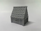 Paintable Tabletop Miniature Little Town Building Terrains Compatible with RPG War Games - 18mm Scale Dioramas Building Set Scenery with Medieval Architecture Style by HAUTICO (HVillageHouses4-1)