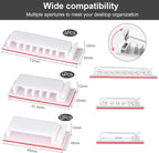 Cable Management Clips, 20Pcs Cable Organizers Wire Clips Cord Holder for TV PC Ethernet Cable Desk Home Office (White)