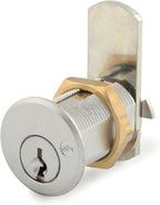 Olympus Lock DCN1 101 26D Rekeyable Cam Lock | 1” Cylinder 101 Key Lock, Keyed Alike | US26D Chrome Cabinet Locks | Grade 1 Cam Lock | Reversible Cam Lock for Doors & Drawer Lock