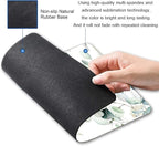 Plant Leave Mouse Pad - Square Waterproof Non-Slip Rubber Base for Office Laptop, 9.5"x7.9"x0.12" Inch (Green Grass)