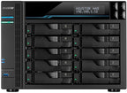 Asustor Lockerstor 10 Pro AS7110T 10 Bay NAS - Network Storage Enclosure, Quad Core 3.4GHz CPU, 8GB RAM DDR4, M.2 NVMe SSD Caching