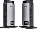 WAVLINK Laptop Docking Station 3 Monitors(Max Resolution: Single 8K or Triple 4K), 11-in-1 USB C Docking Station with 125W PD3.1 Pass-Through & Power Adapter, 2*HDMI + DP, for MacBook M1–M4 & Windows