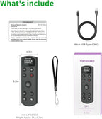 for Sony Camera Rechargeable Remote Control Wireless Shutter Release Compatible with A7C,A7III,ZV-1,ZV-E10,ZV-1 II,A6100,A6400,A6700,A7IV,RX100 VII,A9,A9 II,DSC-RX0 II,DSC-RX100 VII,Replace RMT-P1BT