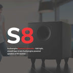Audioengine S8 Powered Subwoofer Speaker - 250W 8-inch Home Woofer with Built-in Amplifier and Dual Audio Inputs for Home Audio