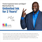 Epson EcoTank Pro ET-5850 Wireless Color All-in-One Supertank Printer, White & T522 EcoTank Ink Ultra-high Capacity Bottle Color Combo Pack (T522520-S)