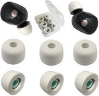 Memory Foam Eartips for Sony WF-1000XM5 Filter Screen Foam Tips for WF-1000XM5 WF-1000XM4 Earbuds Case, 3 Pairs Large Gray