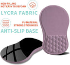 Ergonomic Mouse Pad Wrist Support with Memory Foam Massage Bulge, Carpal Tunnel Pain Relief Mousepad Wrist Rest for Mouse(12x8 inch, Purple)
