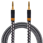 Aux Cord, Audiophile 3.5mm Stereo Audio Cable [1m (3.2 Feet), Silvered-Plated Copper core], Unbreakable and Great for Phone, Laptop, Tablets, Headphones, Cars and More