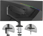 PHOLITEN Single Monitor Mount Fits 13-32 inch,4.4-19.8lbs, Fully Adjustable Gas Spring Monitor Arm with VESA 75 * 75mm/100 * 100mm Mount