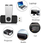 Aiibe 8GB Flash Drive 10 Pack 8GB USB Flash Drives Thumb Drive Bulk USB 2.0 Memory Stick USB Drive, Black