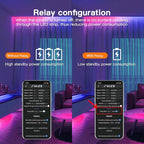 ESP32 WLED LED Strip Light Controller 15A Fuse Link Built in Mic UART Type-C Energy Saving Relay App Control Wago Wiring for RGB IC Addressable Digital WS2811 WS2812 SK6812 TM1814 WS2813 WS2815 etc