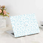 G JGOO Compatible with MacBook Air 13 inch Case 2025 2024 2023 2022 M4 A3240 M3 A3113 M2 A2681, Plastic Hard Shell for MacBook Air 13.6 inch Case + Keyboard Cover + Screen Protector, Blue Flower