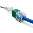 trueCABLE Cat6 Keystone Jack, Unshielded (UTP), 90 Degree Punch-Down, PoE++ (4PPoE) 100W, UL Listed, ETL Verified, ANSI/TIA Certified, Modular RJ45 Female, Green, 12 Pack