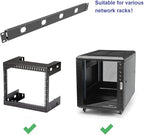 1U Hinged 4D Rack Panel 4 D-Series XLR HDMI Audio Rack Mount Panel for 19 inches Rack Mount (4D)